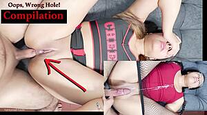 wrong hole big cumshots on teen latina compilation damn