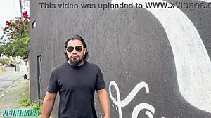 hubby leaves wet pussy wife for black lover's cock