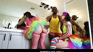 Aubree Valentine and Kimmy Kim Free Use at Pride Parade