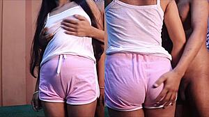 big tit stepsis fucks stepbro while family outside 🔥😈👨‍👩‍👧‍👦