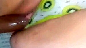 resaboos xxx studio pulls kiwi's panties aside for sloppy big black cock pounding