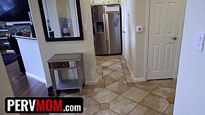 Pervmom Busty MILF Anissa Kate Lingerie Tease for Stepson