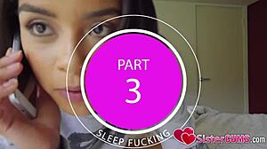 Sistercums step siblings rough creampie fuck Maya Bijou seduces alone