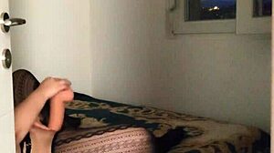 caught curvy teen moaning on monster dildo orgasm