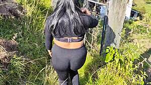 F**KING A LATINA BRUNETTE'S BIG ASS POST-GYM CREAMPIE!!