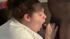 Bam gobbles big black cock super sloppy facial finish