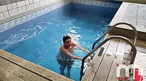 🤰 pregnant wife cheats with trainer while cuck films creampie load 😈 homemade mess