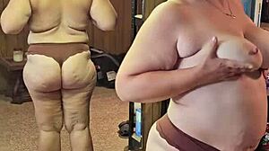 granny milf cougar rips clothes strips big ass tits tease 😈🍑💋