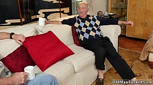 Old Man Licks Young Teen Big Ass Before Hardcore Facial