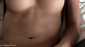 Ladyboy kim takes deep anal bareback from throbbing cock