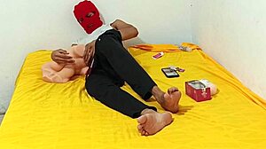 Tireless Masturbator's Big Cock Pounds Latina Slut Using Soft Silicone Torso Homemade