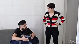 Girlfriend left so i fucked her crossdressing half-sister