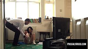 rina ellis the teen subslut gets SPANKED and PUNISHED hard by pascal white