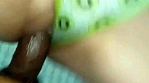 resaboos xxx studio pulls kiwi's panties aside for sloppy big black cock pounding