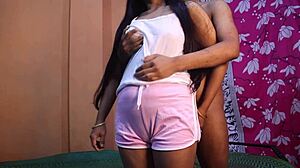 big tit stepsis fucks stepbro while family outside 🔥😈👨‍👩‍👧‍👦