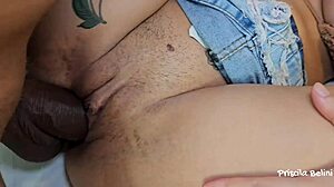 magrinha takes thick cock balls deep no complaints