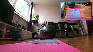 my huge tits n ass shake during fat milf workout