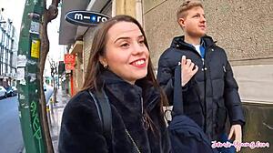 Cute Petite Girlfriend Bent Over Doggystyle Big Cock Wet Pussy Athens Vlog