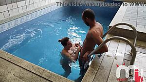 🤰 pregnant wife cheats with trainer while cuck films creampie load 😈 homemade mess