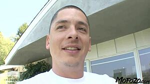 watch this brunette dancer mommy deepthroat monster cock in sloppy homemade anal