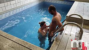 🤰 pregnant wife cheats with trainer while cuck films creampie load 😈 homemade mess