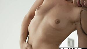 Brunette Latina Tempts Innocent Girlfriend's Tight Pussy