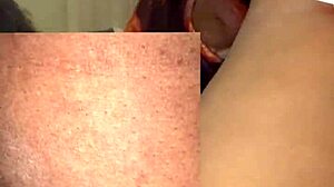 He devours her wet ebony pussy close-up during movie night squirting moans part 2