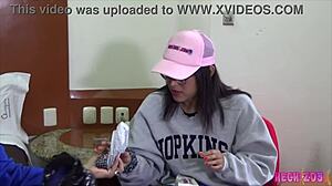 krista reyes gives messy blowjob handjob and dildo tease in hotel casting 😏🍆💦