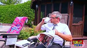 petite teen babe nailed hard in pool outdoors