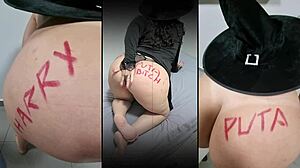 Cute Chubby Latina Milf Big Ass Halloween Panties