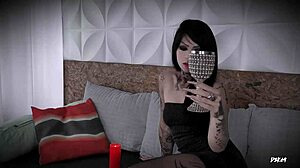 curvy gothic girl deepthroats big cock pussy pounded pov orgasm