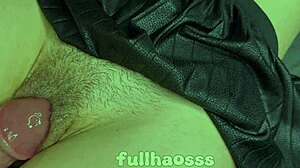 Stepdaddy Creampies Asian Teen's Hairy Pussy Close-Up