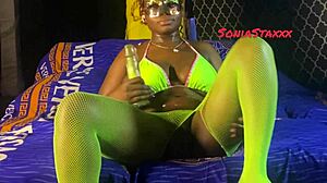 naughty solo play with big tits and vibrator toys