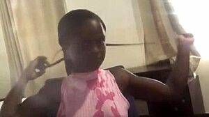 crazybitch twerks hard on landlord's bed vacation