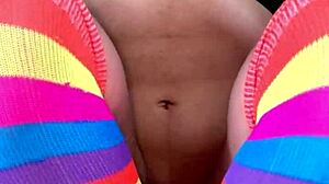 Skinny petite Latina teen with big natural tits cheats after school for tight creampie missionary pounding?