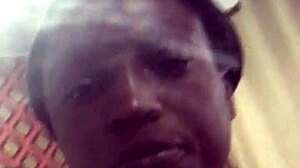 crazybitch twerks hard on landlord's bed vacation