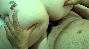 colombian stepdaughter tempts stepdad in bedroom pantyhose for cum on her big tits