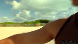 18-Year-Old Amateur's Sloppy Mouth Pounded By Old Daddy In MofozO