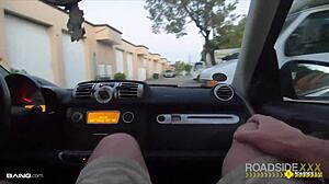 roadside huge tits babe bent over fucked hard by mechanic in garage pov