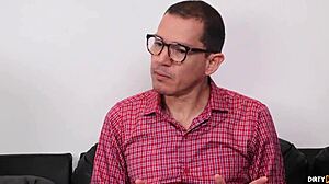 Virgin boy roughly anal fucks sexy milf bent over creampie