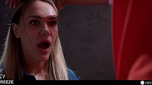 real sex doll merida bound in prison gets pussy licked then fucked hard