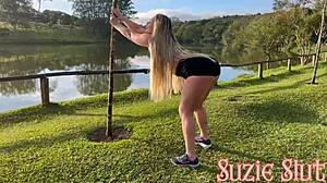 Lonely Latina Tempted by Stranger in Park Fuck