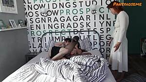 stepmom joins stepdaughter's threesome fuck turning pantyhose ffm wild?