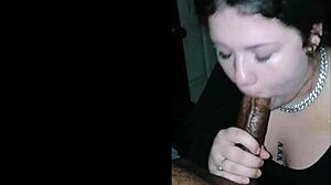 young lady slurps big black cock before epic facial cumshot