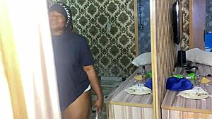 stepdaughter sneaks bbc stepdad fuck before school rush