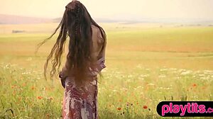 hey check out this dutch babe stripping outdoors flashing her petite hairy pussy and small tits