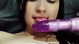 sexy latina milf housewife masturbates big tits ass in bunny uniform dirty talk