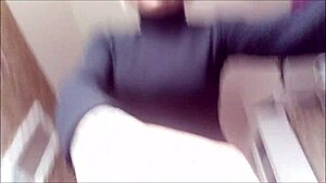 now my huge nerd ass red spanked bathroom miniskirt