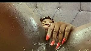 anita's pussy drips wet after outdoor fuck with random stranger