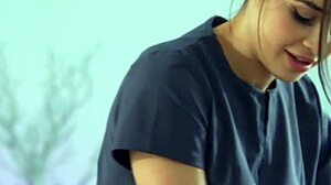 after sensual massage aiden fingers kylie rocket's wet pussy